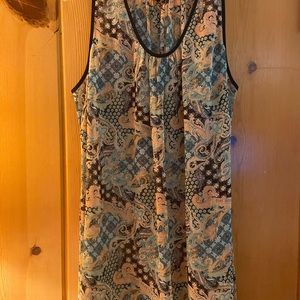 Daniel Rainn New , Sheer Colorful Tank Top. Size 2X